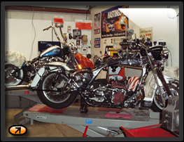 Motorcycle Harley V Twin cylinder head porting